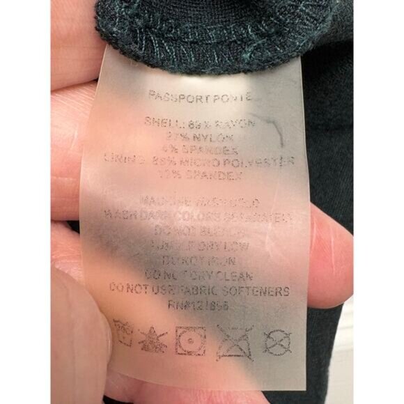 Title Nine Passport Ponte Dress Spruce Full Zip Mock Turtleneck Women’s Size M - Picture 8 of 8